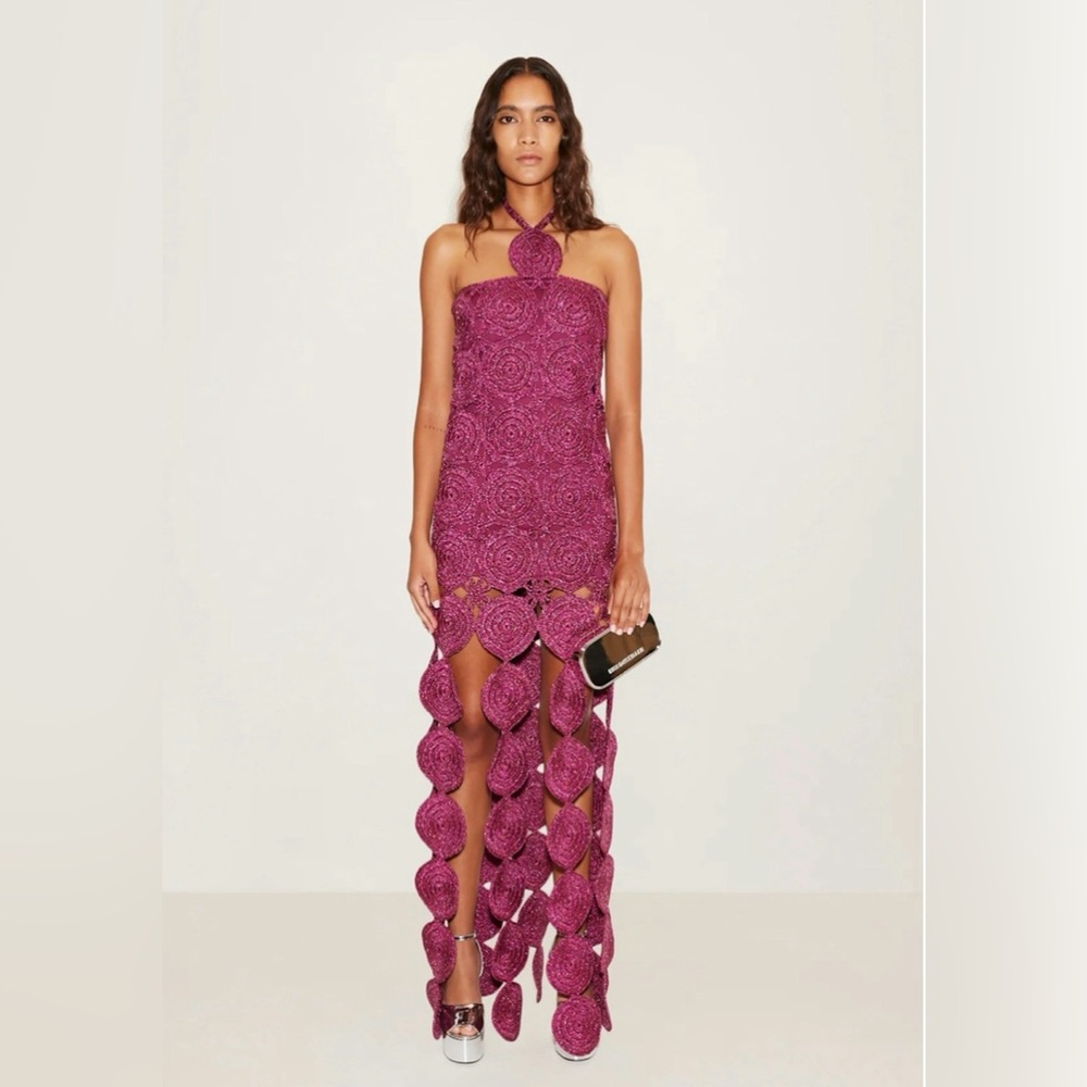 Beep Beep dress in Magenta